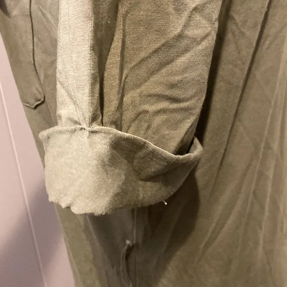 Joie Small green jadallah utility dress short sleeve full bottom/down - Picture 3 of 8